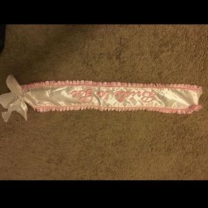 Bride to be sash